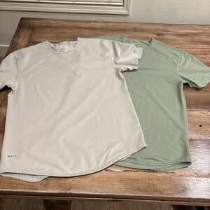 BYLT Men's Sz XLPremium Basics Lux Drop Cut Size Large Lot of 2 Gray / Green